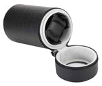 Load image into Gallery viewer, Diplomat Black Leather Watch Winder for Travel - Single Watch Storage Solution
