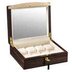 Load image into Gallery viewer, Volta Ebony Wood Watch Case w/ Cream Interior
