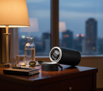 Load image into Gallery viewer, Diplomat Black Leather Watch Winder for Travel - Single Watch Storage Solution
