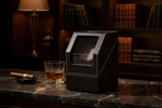 Load image into Gallery viewer, Lifestyle - Diplomat Black Leather Single Watch Winder