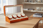 Cargar imagen en el visor de la galería, Lifestyle - Diplomat Burl Wood Eight Watch Winder
