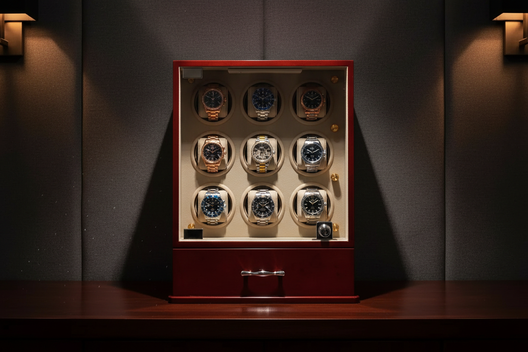 Lifestyle - Diplomat Estate Rosewood Nine Watch Winder