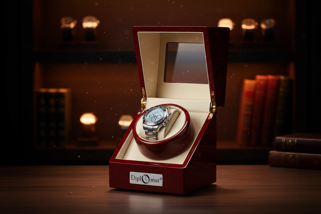 Lifestyle - Rosewood Watch Winder Large Faced