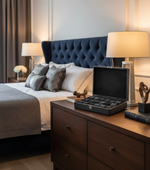 Load image into Gallery viewer, Luxury Bedroom with 18-Piece Carbon Fiber Watch Box
