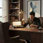 Load image into Gallery viewer, Person Seated at Desk Using Tool Kit
