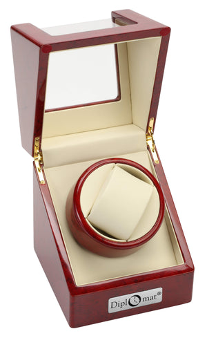 Rosewood Single Watch Winder For Large Faced Watches by WatchBoxCo