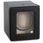 Load image into Gallery viewer, Diplomat Black Leather Watch Winder - Luxurious Single Watch Storage
