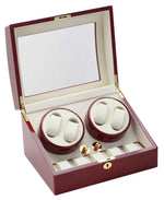 Load image into Gallery viewer, Diplomat Rosewood Four Watch Winder - Elegant Rosewood Watch Winder for Luxury Timepieces
