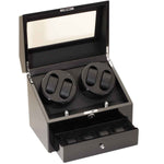 Load image into Gallery viewer, Diplomat Watch Winder - Piano Black Four Watch Winder
