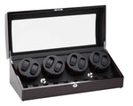 Load image into Gallery viewer, Diplomat Ebony Wood Watch Winder - Elegant Eight Watch Storage Solution
