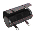 Load image into Gallery viewer, Diplomat 3-Piece Travel Watch Case – Black Leather
