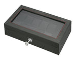 Load image into Gallery viewer, (12) Diplomat Carbon Fiber Watch Box With Clear Top - Watch Box Co. - 2