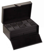 Load image into Gallery viewer, Diplomat 10-Piece Carbon Fiber Watch Case with Tool Kit Drawer
