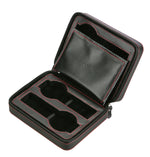 Load image into Gallery viewer, Diplomat Black Leather 4 Watch Travel Case - Watch Box Co. - 1