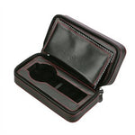 Load image into Gallery viewer, Diplomat Black Leather 2 Watch Travel Case - Watch Box Co. - 1
