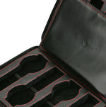 Load image into Gallery viewer, Diplomat Black Leather 8 Watch Travel Case - Watch Box Co. - 3
