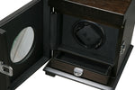 Load image into Gallery viewer, Volta Rustic Brown Single Watch Winder w/ Storage - Watch Box Co. - 2
