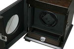 Load image into Gallery viewer, Volta Rustic Brown Watch Winder with Storage for Elegant Timepiece Care
