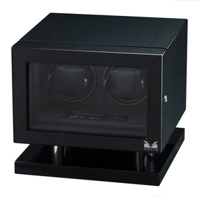 Volta Carbon Fiber Double Watch Winder - Watch Box Co. - 2
