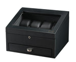 Load image into Gallery viewer, Volta 8 Carbon Fiber Watch Box With Extra Storage Compartment - Watch Box Co. - 2
