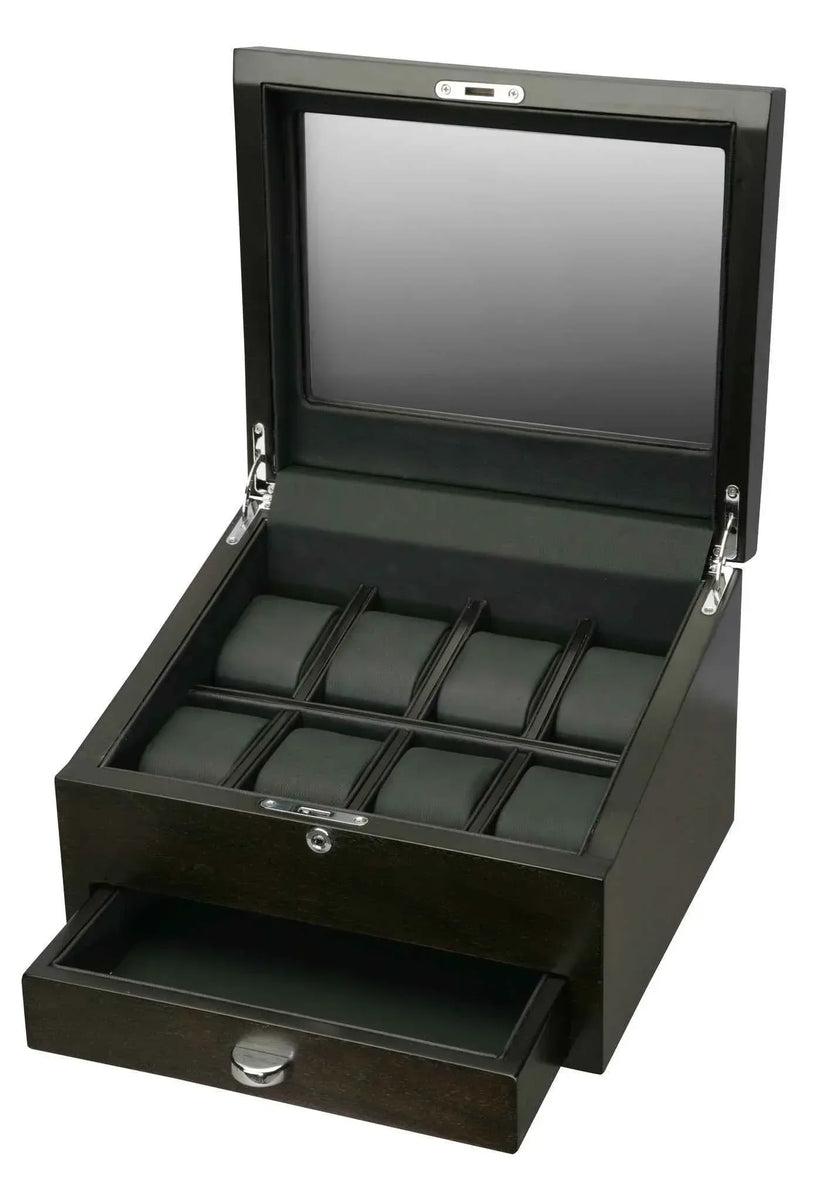 Buy Volta 8-Piece Wood Watch Case Online – Extra Storage Solution for ...