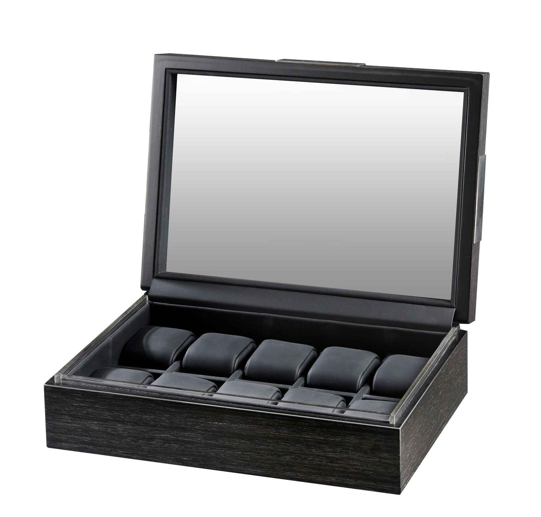 10 Volta Matte Charcoal Wood Watch Case