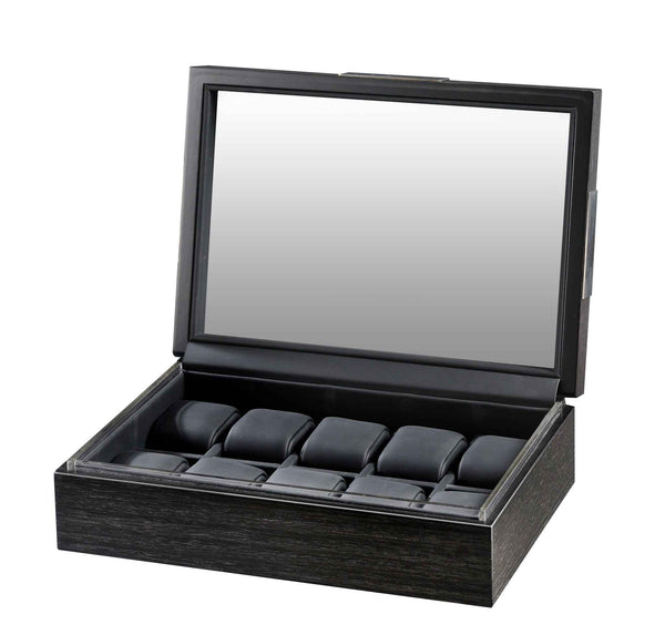 10 Volta Matte Charcoal Wood Watch Case