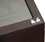 Load image into Gallery viewer, Volta 15 Compartment Wood Watch Box with Extra Storage for Organized Timepieces
