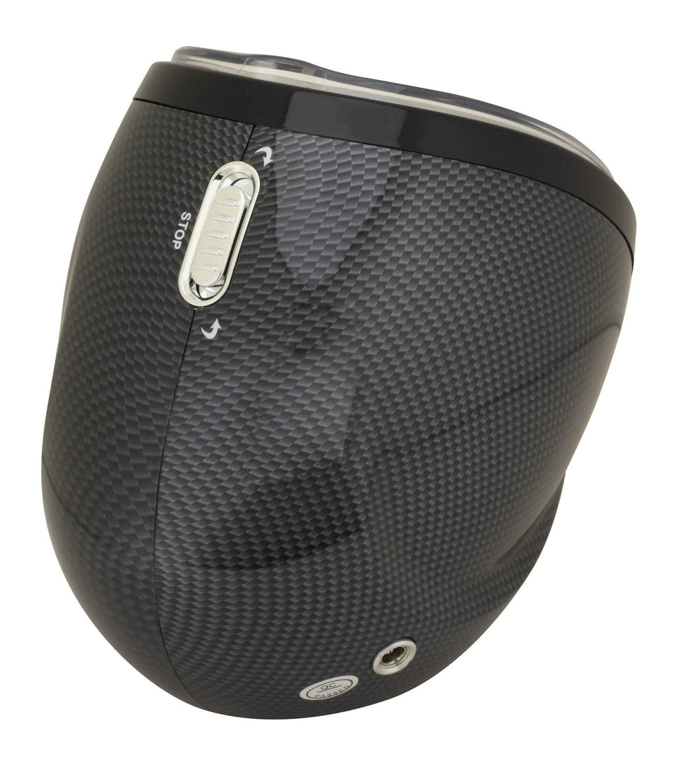 Diplomat Carbon Fiber Watch Winder - Single Watch Holder