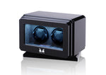 Load image into Gallery viewer, Volta Carbon Fiber Double Watch Winder with Rotation Base - Watch Box Co. - 1