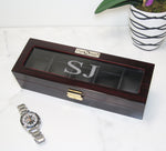 Load image into Gallery viewer, (5) Glossy Dark Ebony wood Watch Box - Watch Box Co. - 3
