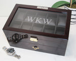 Load image into Gallery viewer, (20) Diplomat Dark Ebony wood Watch Box - Watch Box Co. - 3