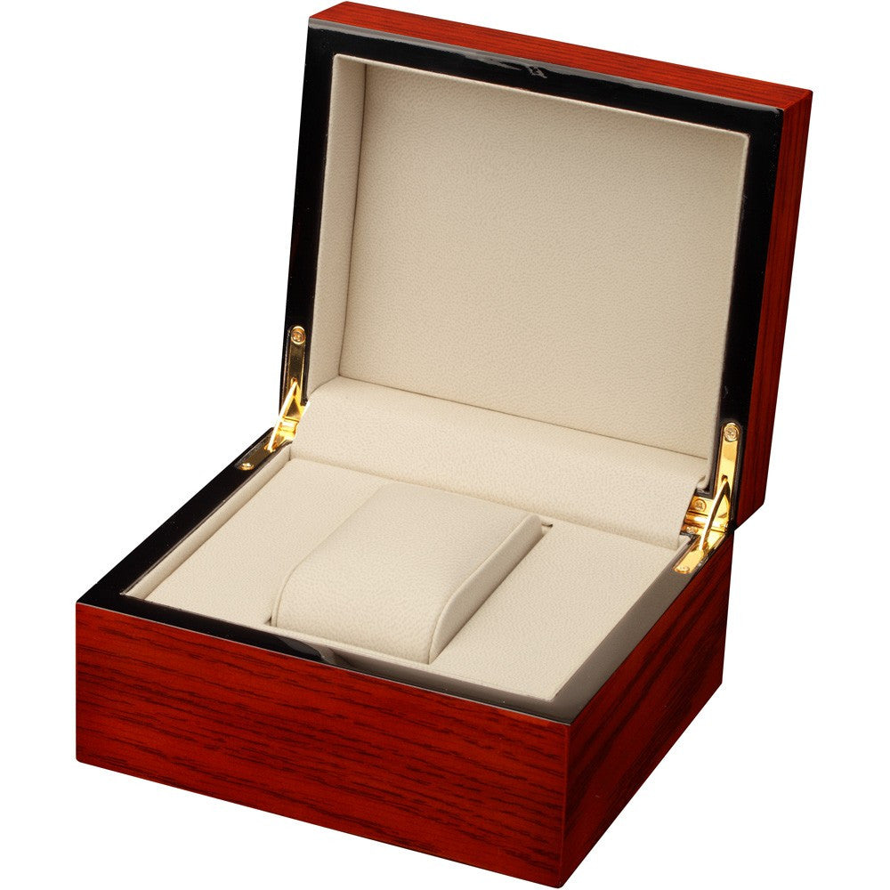 Single Mahogany Wood Watch Box - Watch Box Co. - 2