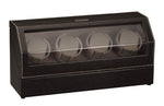Load image into Gallery viewer, Diplomat Black Leather Four Watch Winder - Watch Box Co. - 2