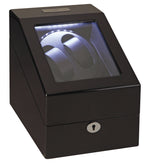 Load image into Gallery viewer, Diplomat Black Edition Double Watch Winder with LED&#39;s - Watch Box Co. - 2