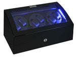 Load image into Gallery viewer, Diplomat Black Edition Watch Winder with LED for Six Watches
