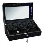 Load image into Gallery viewer, Diplomat Black Edition Watch Winder with LED for Six Watches
