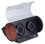 Load image into Gallery viewer, Diplomat Rogue Double Watch Winder with Burl Wood Accent
