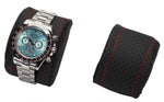 Load image into Gallery viewer, 10 Piece Race-Inspired Carbon Fiber Watch Box with Red Stitching
