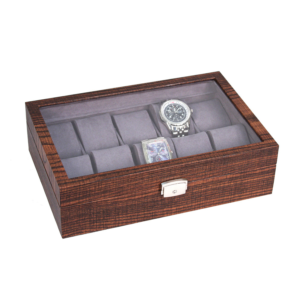 10 Wood Grain Watch Box