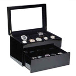 Load image into Gallery viewer, Diplomat 17-Piece High Gloss Piano Finish Watch Box

