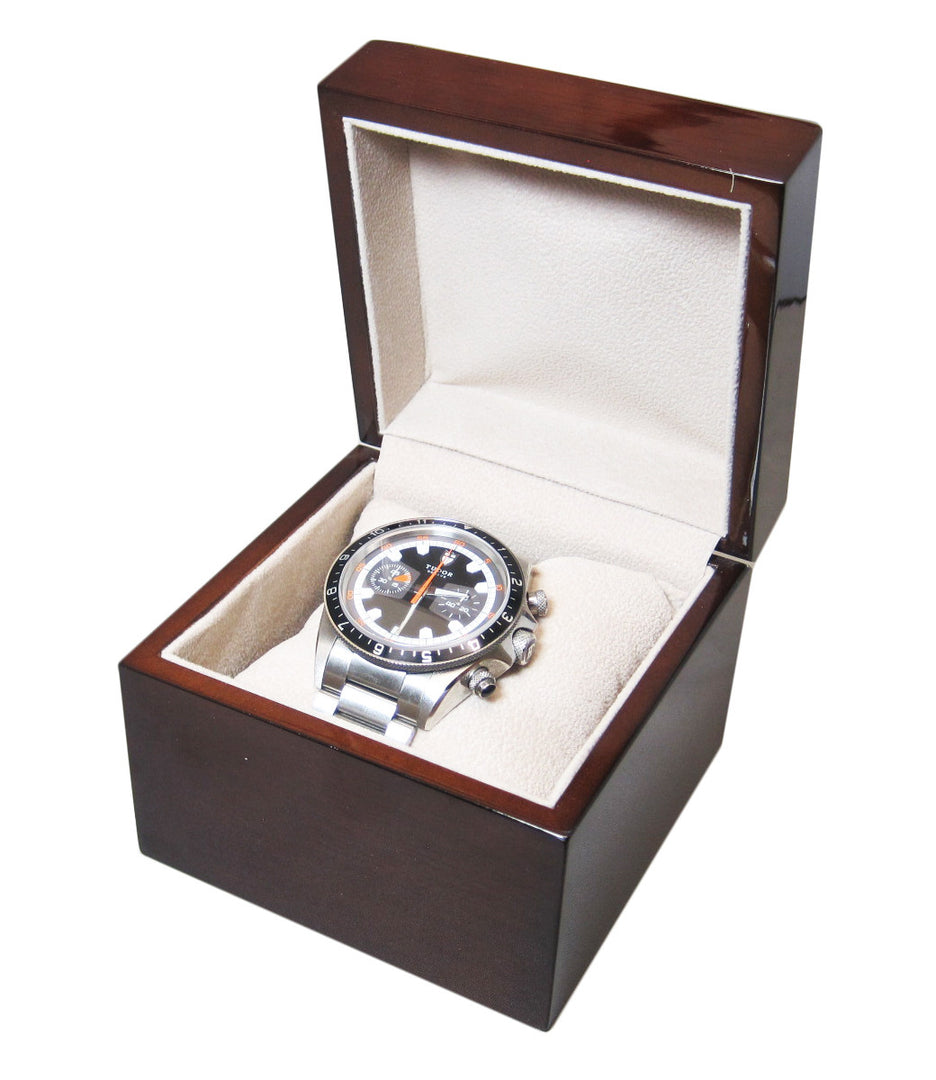 Single Genuine Mahogany Wood Watch Box - Watch Box Co. - 1