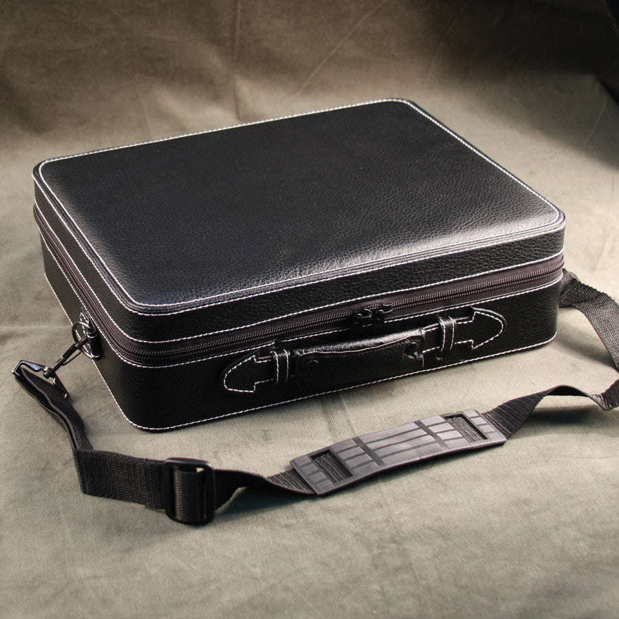 (26) Black Leather Watch Travel Case - Watch Box Co. - 2